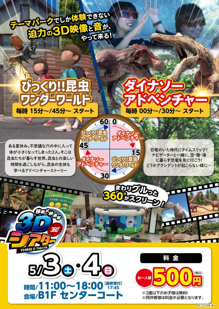 移動式映画館「360° 3Dシアター」がやってくる!!