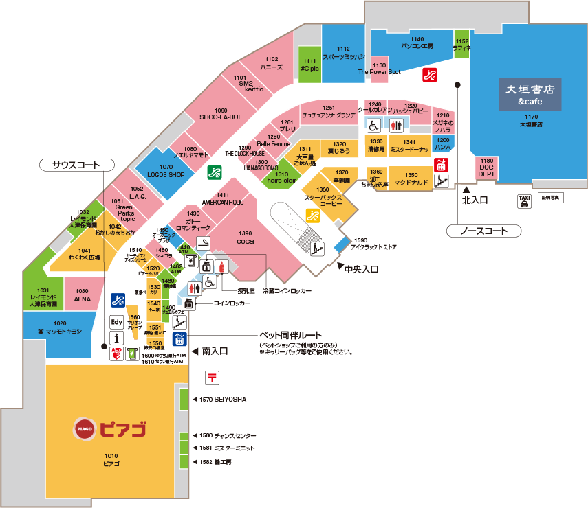 1Fフロアマップ