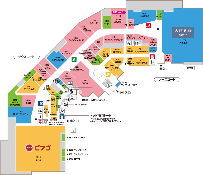 1Fフロアマップ