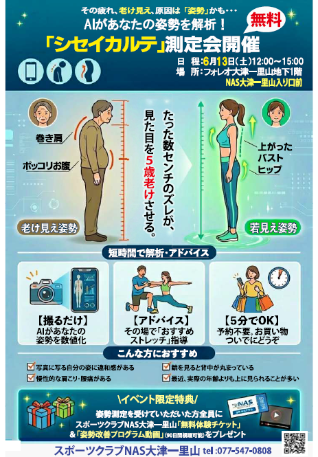 姿勢チェックイベント開催